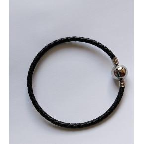 pulseira couro com aço